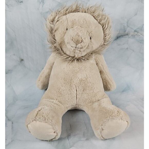 16" Pottery Barn Kids Taupe Lion Critter Plush,‎ Medium - Picture 1 of 7